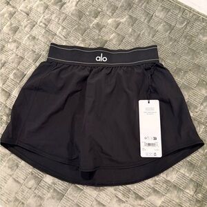 ALO Yoga Black Match Point skirt XS